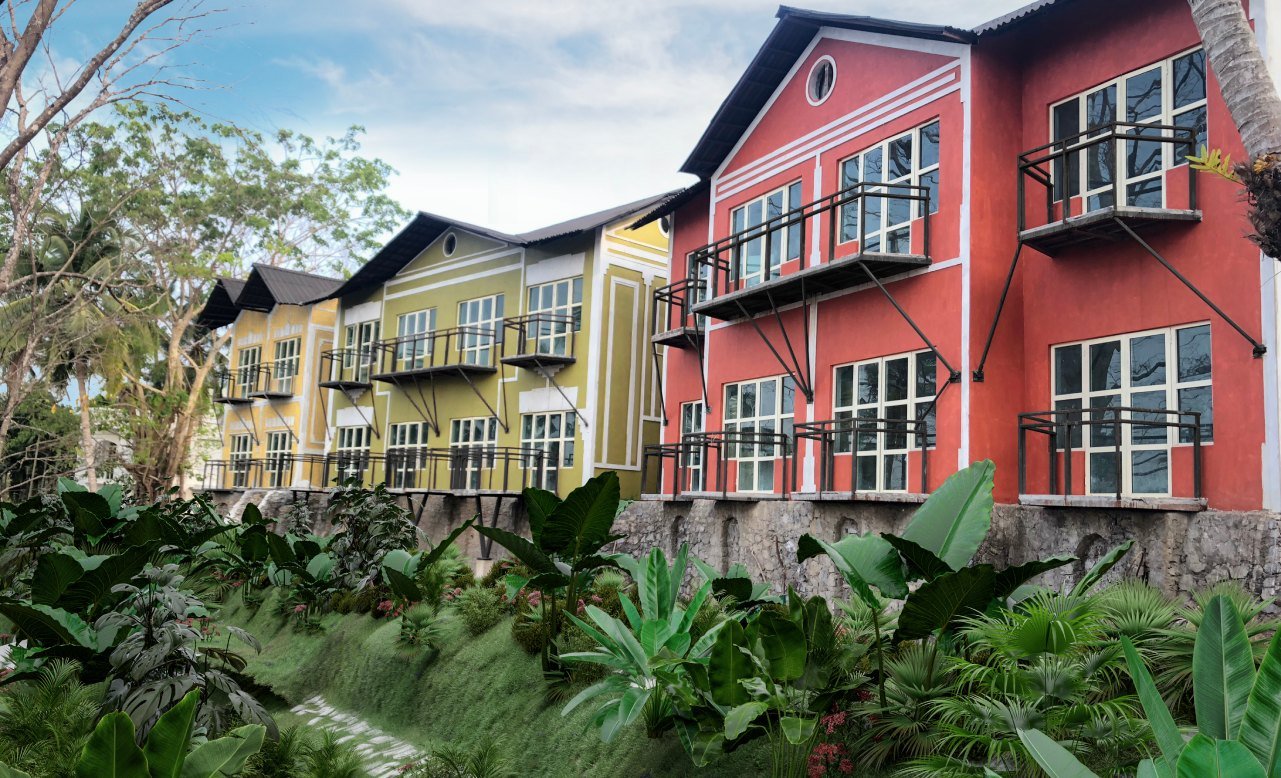 Munjoh Island House-front side-vegatation