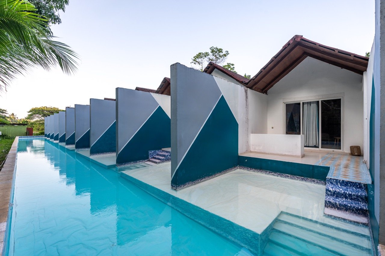 Pool Suite verandah with direct pool access at Munjoh Ocean Resort