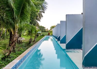 Tropical pool beside the Pool Suites at Munjoh Ocean Resort, Havelock Island