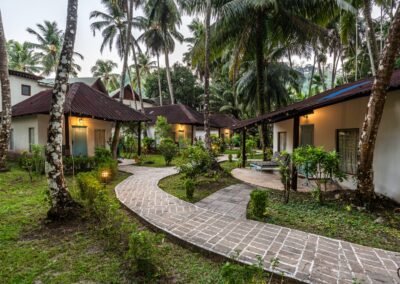 Private garden-facing veranda of a Luxury Villa at Munjoh Ocean Resort